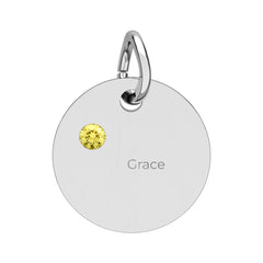 Birthstone Circle Charm