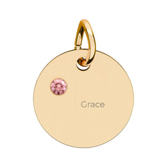 Birthstone Circle Charm