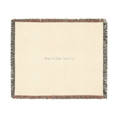 Personalized Woven Blanket