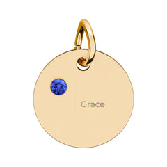 Birthstone Circle Charm
