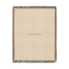 Personalized Woven Blanket