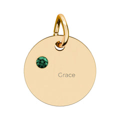 Birthstone Circle Charm