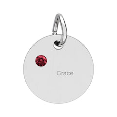 Birthstone Circle Charm