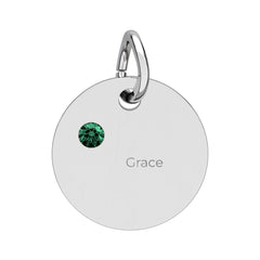 Birthstone Circle Charm