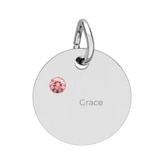 Birthstone Circle Charm