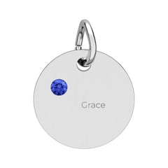 Birthstone Circle Charm