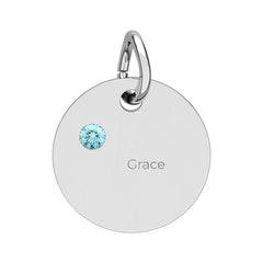 Birthstone Circle Charm