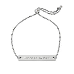 Engraved Bar Bracelet