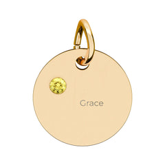 Birthstone Circle Charm