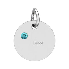 Birthstone Circle Charm